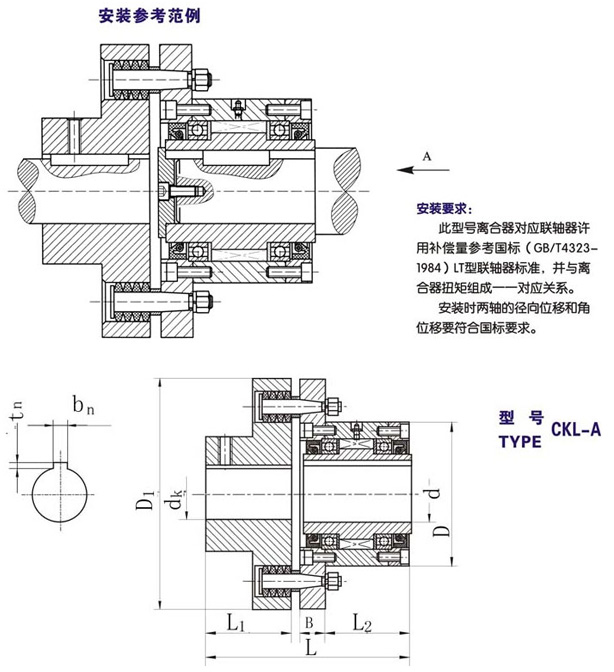 CKL-A單向離合器型號(hào) CKL-A單向離合器型號(hào)